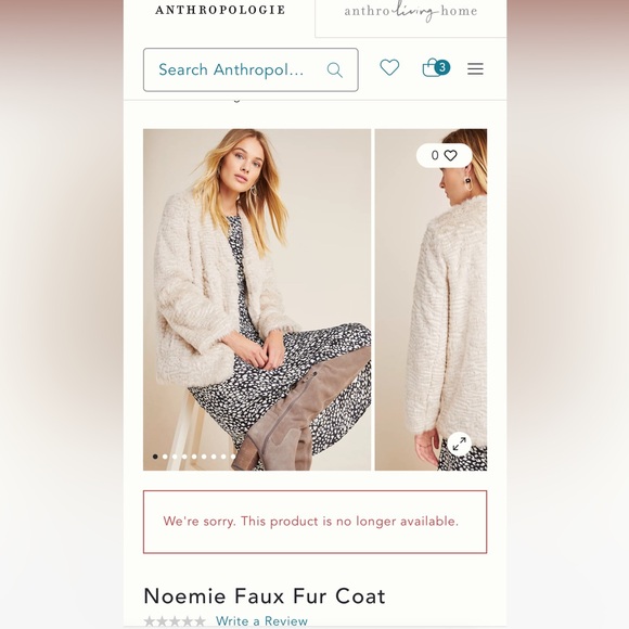 Anthropologie Fur by Unreal Fur Noemi Faux Fur Coat - Picture 3 of 5